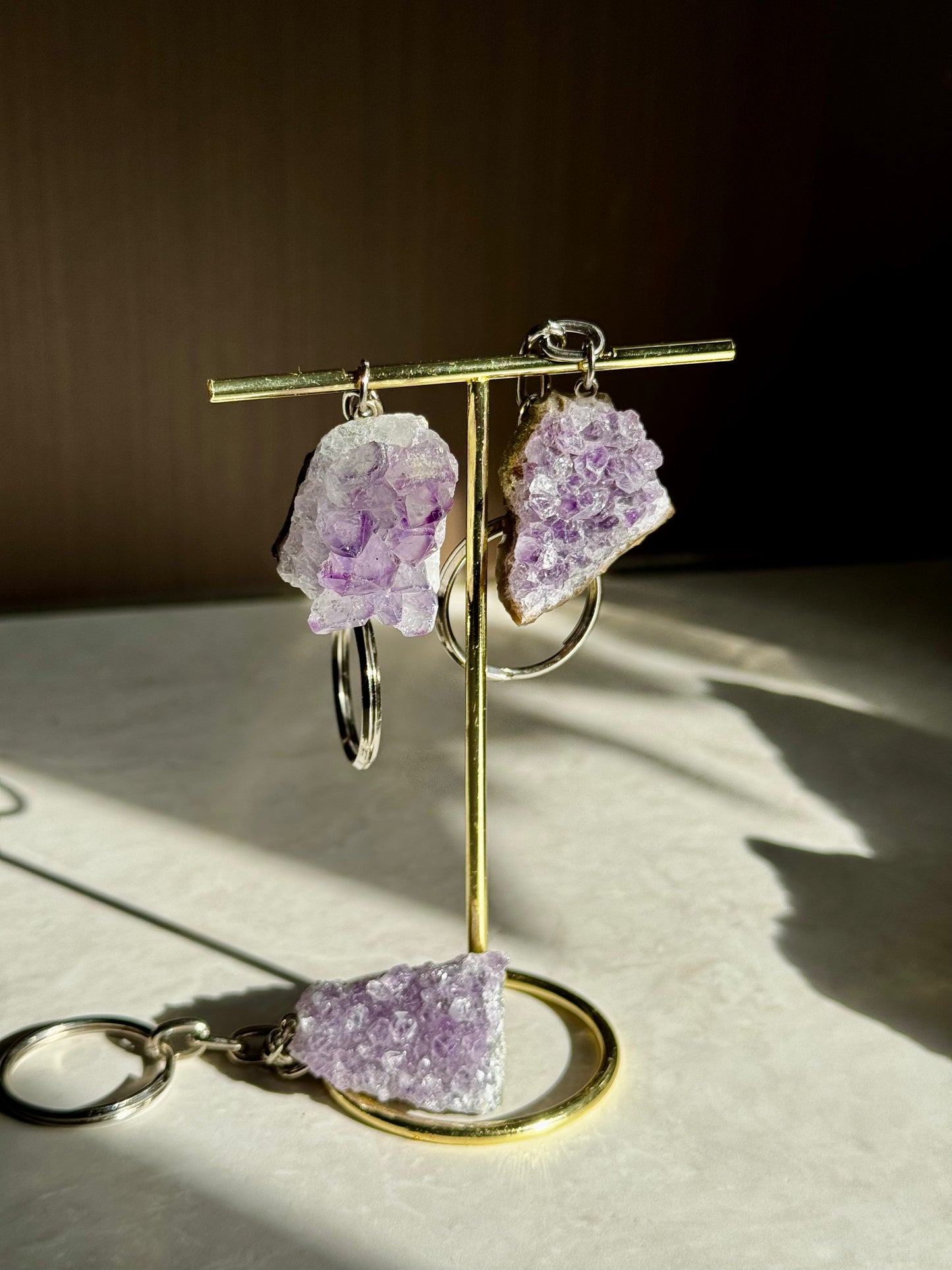 Amethist sleutelhanger