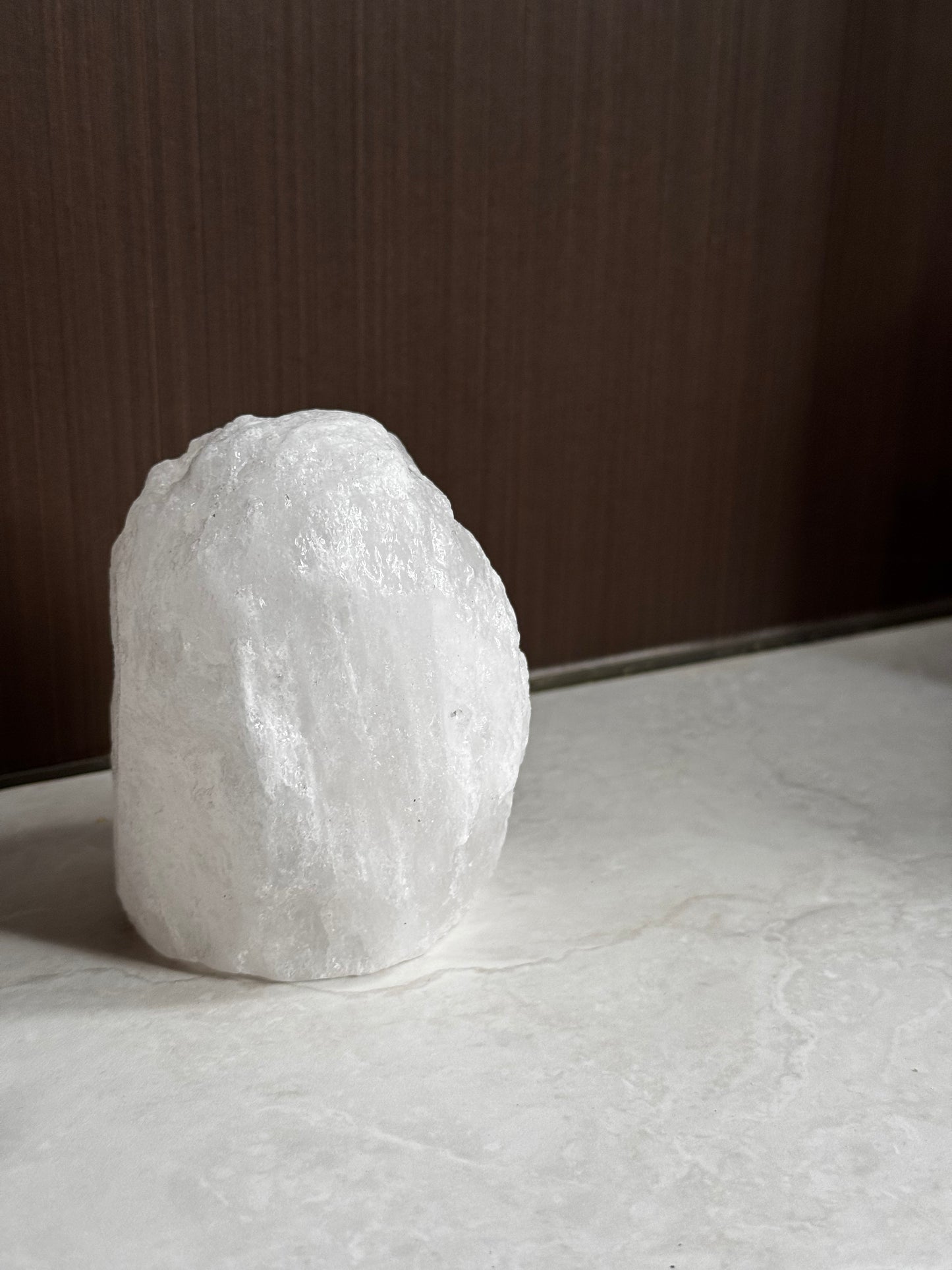 Himalaya zout lampje- Brok wit