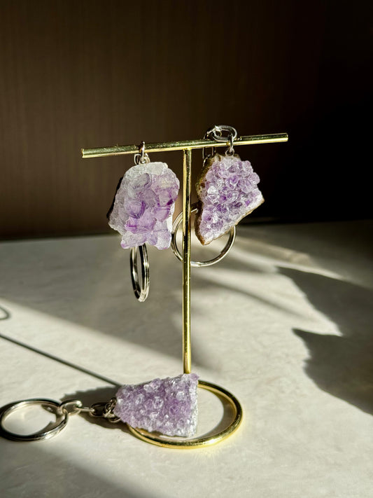 Amethist sleutelhanger