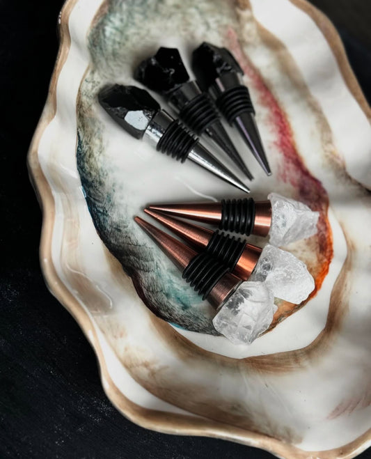 Wijnstopper Obsidiaan ruw