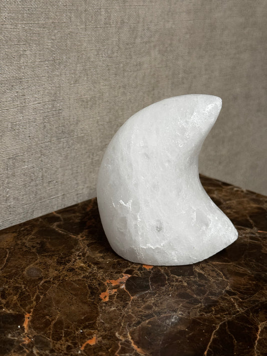 Himalaya zout lampje- Maan wit
